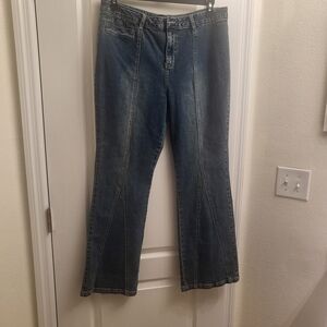 Route 66 Women's Dark Blue Flare Jeans